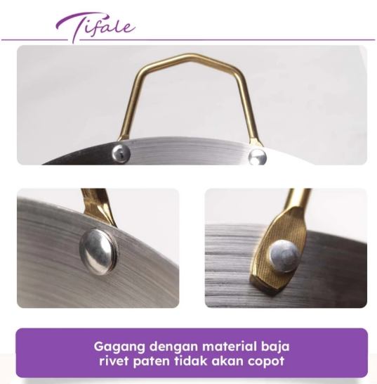 Hongzhuo Tifale Wajan Stainless Tebal