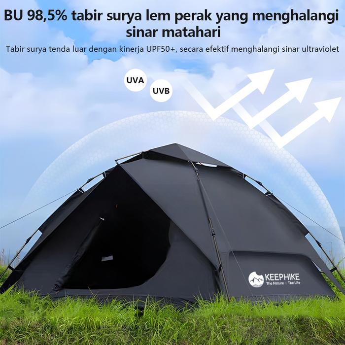  KEEPHlKE Fully Aoutomatic Quick-Open Tent KH0594BK