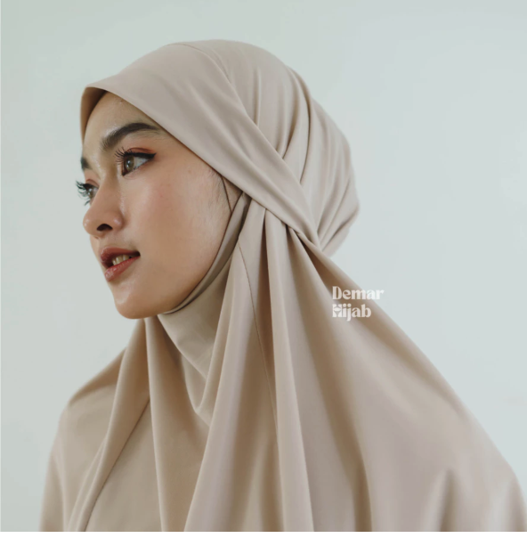  Demar Hijab Aisha French Khimar Syari Instan