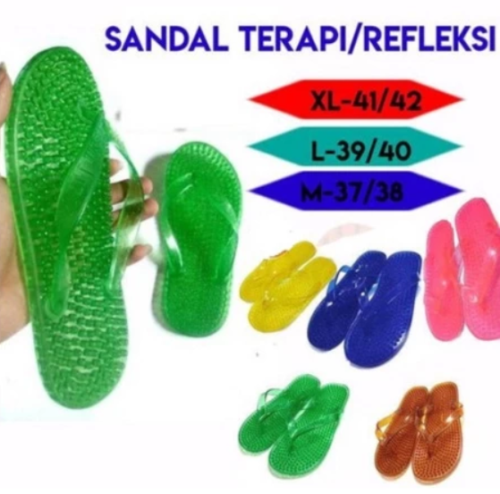  Sandal Refleksi Duri Kecil Terapi Kesehatan