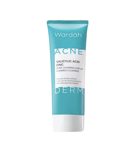 Wardah ｜ Acnederm Acne Clearing Low pH Foaming Cleanser