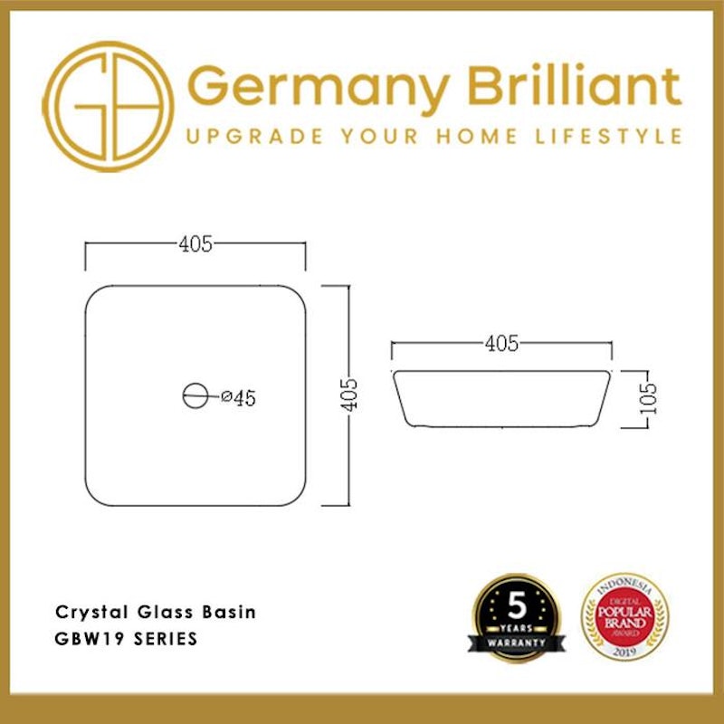 Germany Brilliant Crystal Glass Basin 4