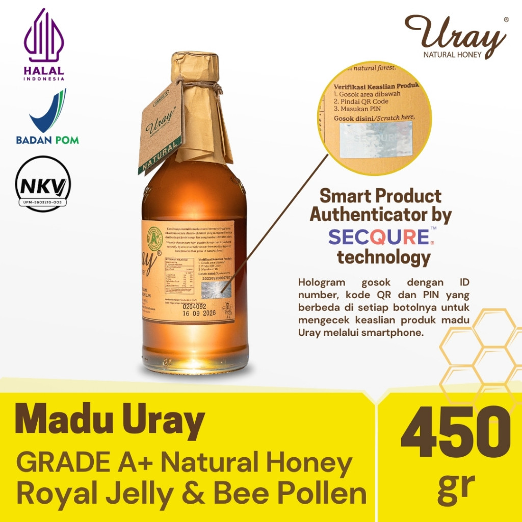 Rejeki Tujuh Alam  Madu Uray Natural Grade A+