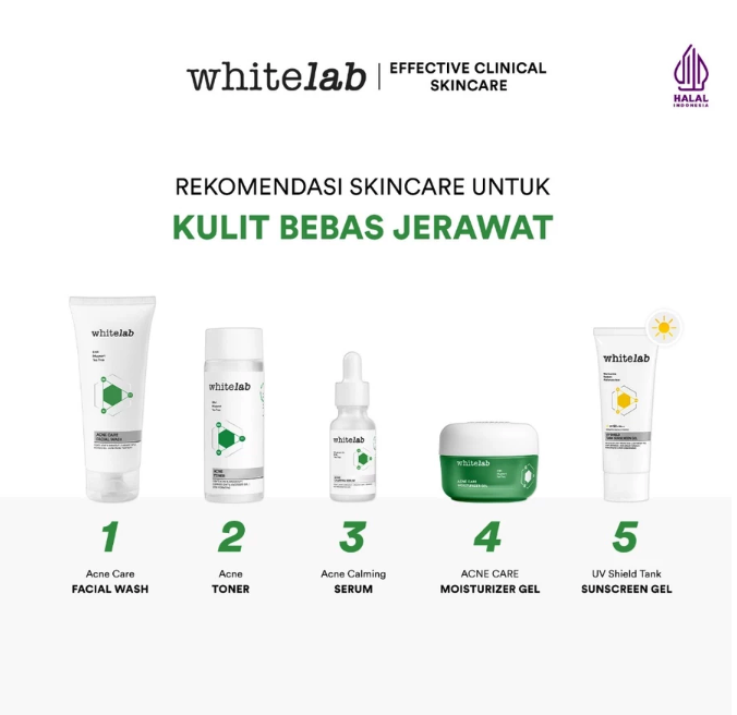 Natura Deca Kosmetika Whitelab  Acne Care Moisturizer Gel