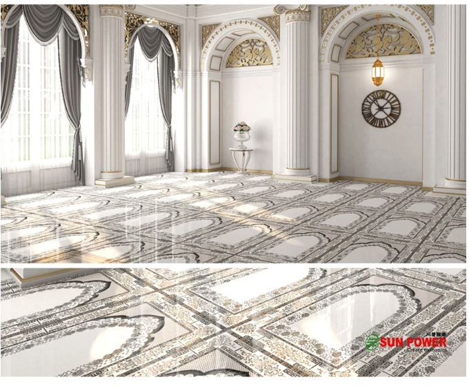 Sun Power Ceramics Sun Power Lantai Motif Sajadah Masjid Malda Series 