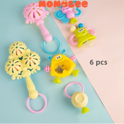 Momosee Momosee Baby Teether Rattle Teething Kit 6 pcs WJ03