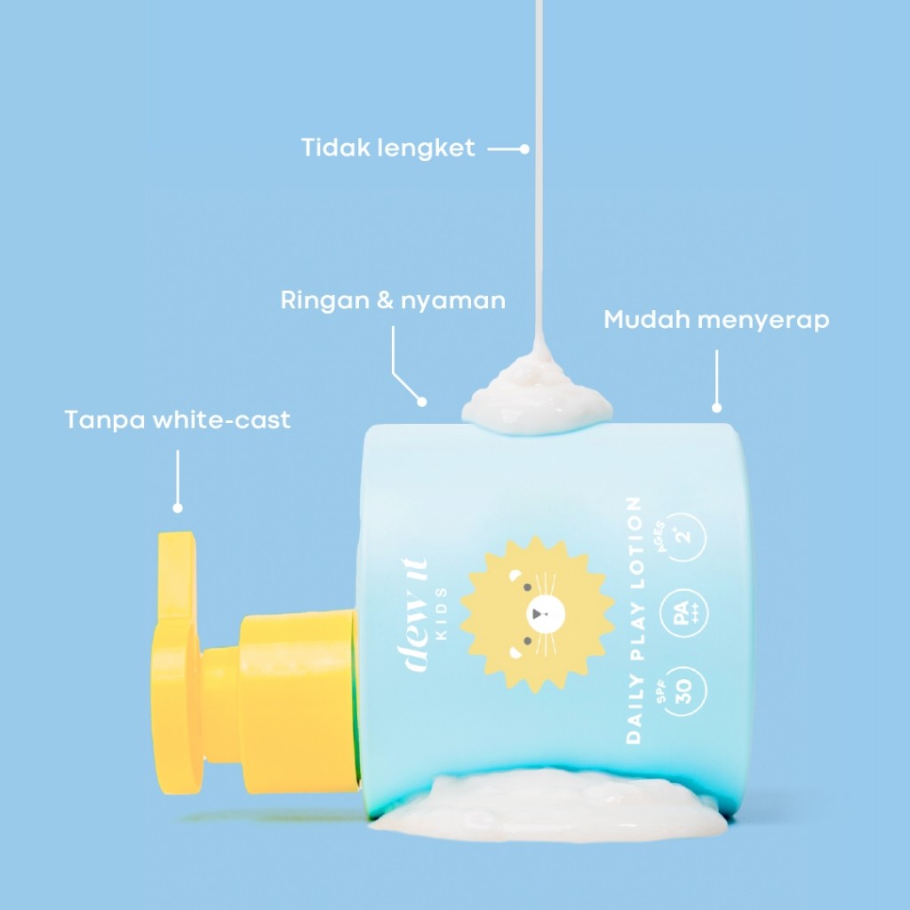 Dew Cantik Indonesia Dew It Kids Daily Play Lotion SPF 30 PA+++