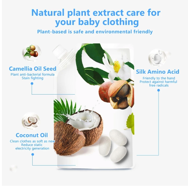 Einmilk Compound Camellia Oil Baby Natural Laundry Detergent Unscented