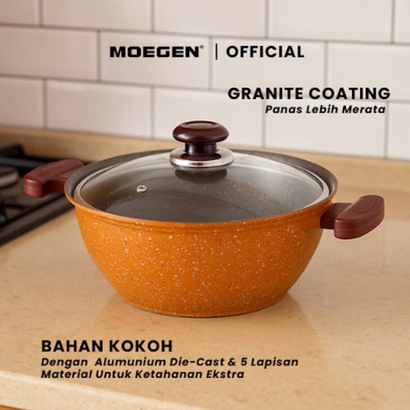 MOEGEN Granite Series Stewpot + Steamer 3