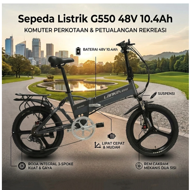 Lankeleisi Folding E-Bike  2