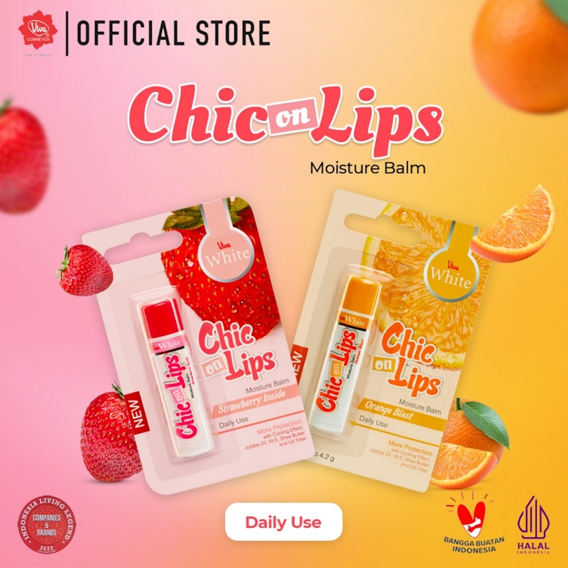 White Chic On Lips Moisture Balm Daily Use 2