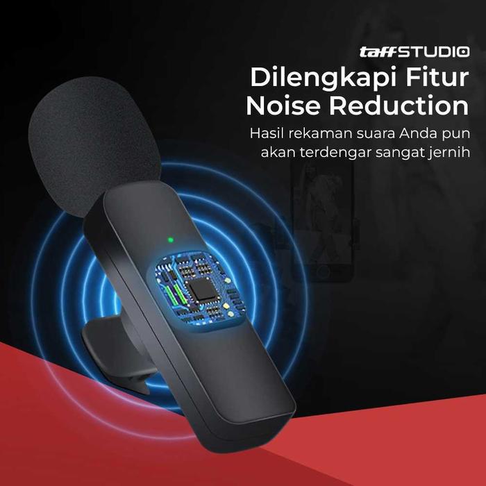 Jakarta Digital Nusantara Taffware Wireless Lavalier Lapel Portable Microphone