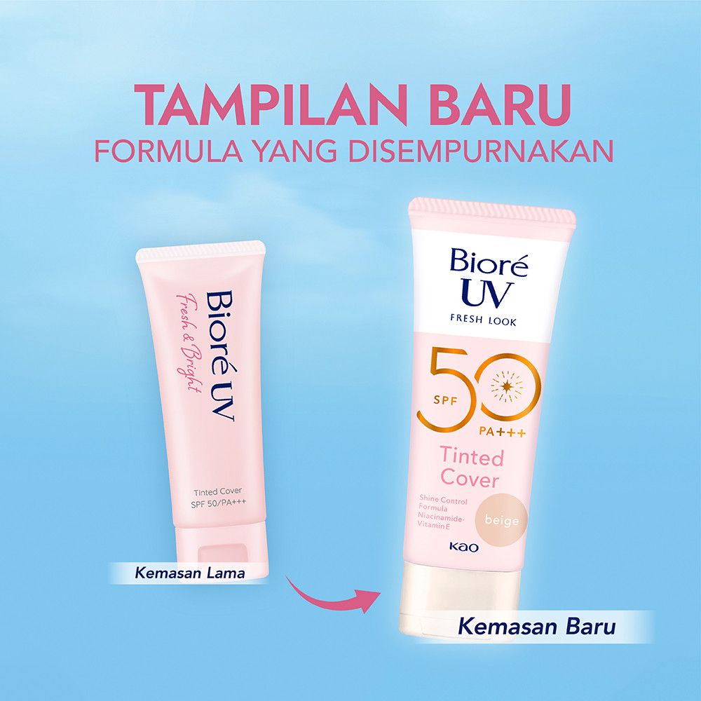 KAO Indonesia Biore UV Fresh Look SPF 50 PA+++ Tinted Cover Beige