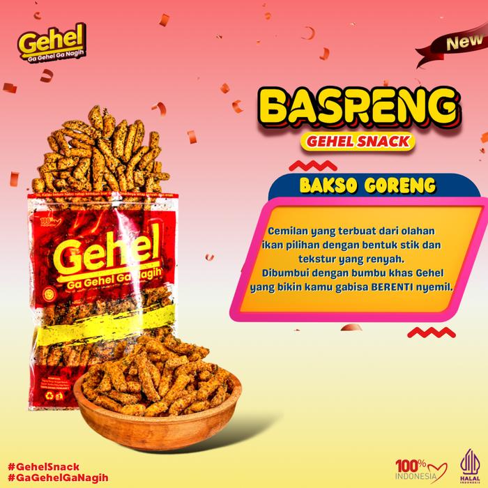 Gehel Basreng Pedas Daun Jeruk