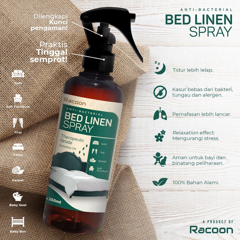 Racoon Bed Linen Spray Cough Relieve 4
