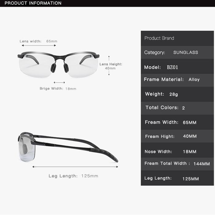 Bitzen Kacamata Photochromic Polarized  5