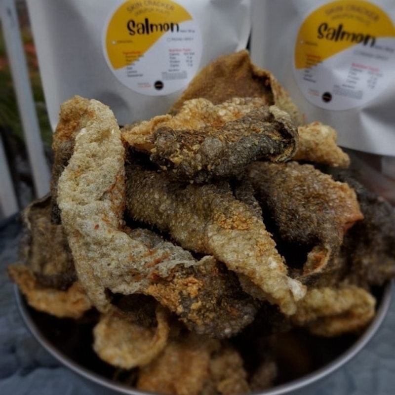 Salmon Skin Cracker 3
