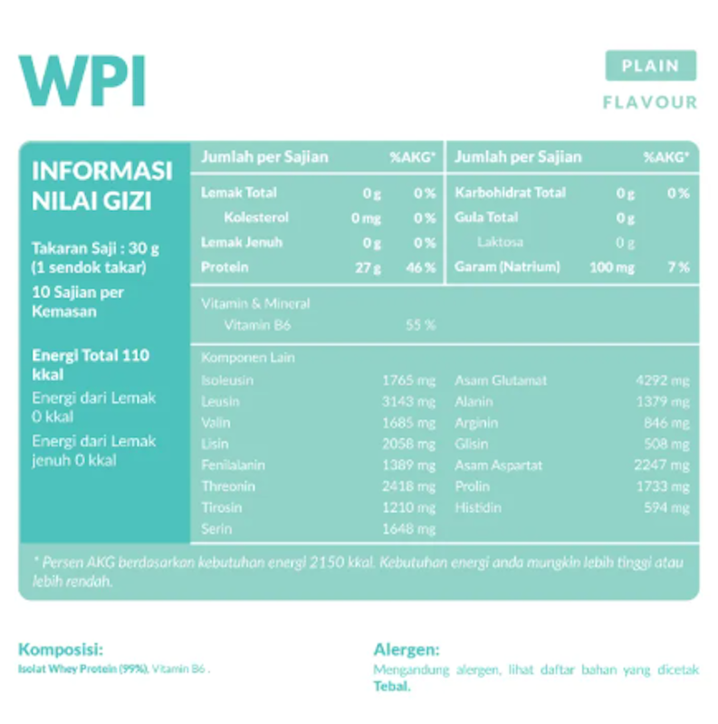 Puro ISOPRO WPI Whey Isolate Plain 3