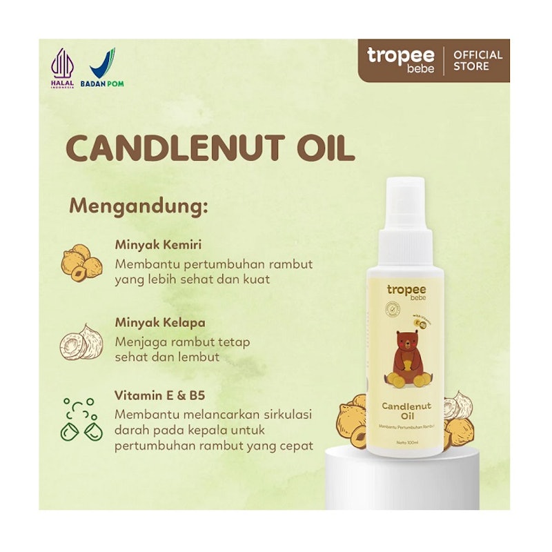 Tropee Bebe Candlenut Oil 3