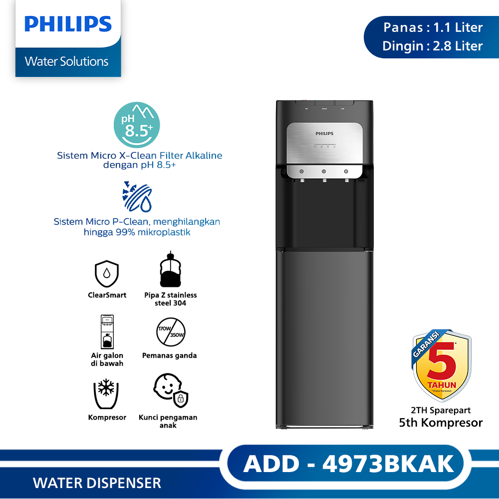 Philips Electronics Philips Water Dispenser  ADD4973BKAK/70