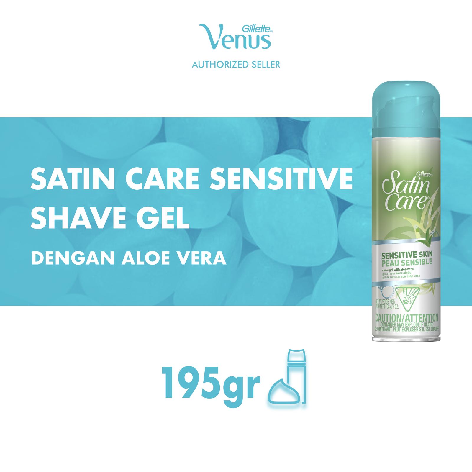 Satin Care Sensitive Skin Shave Gel with Aloe Vera 4