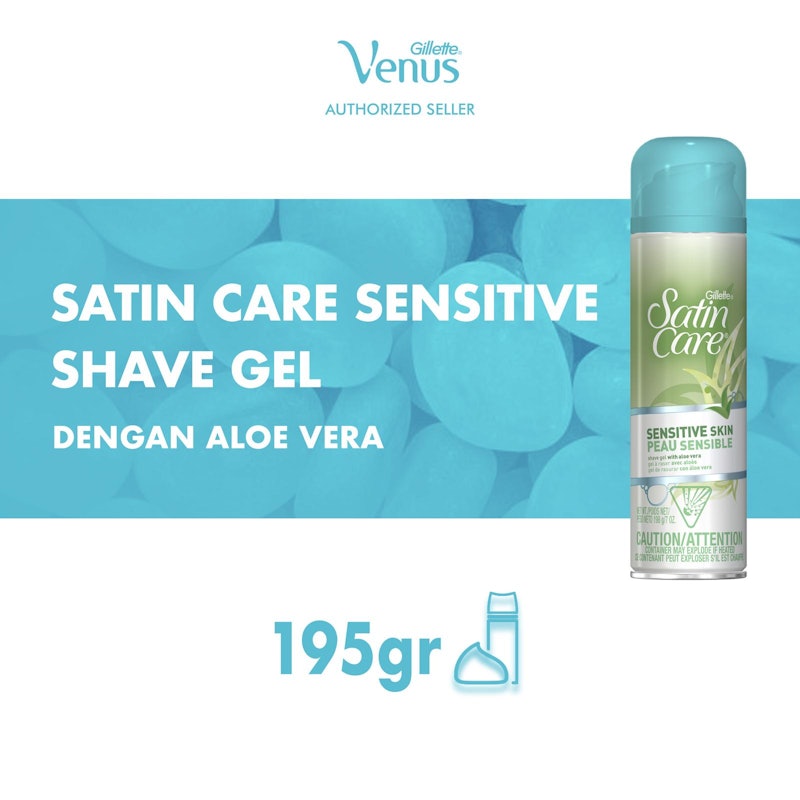 Satin Care Sensitive Skin Shave Gel with Aloe Vera 4