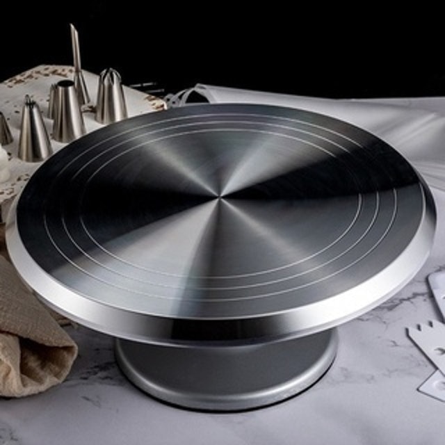 Lazy Susan Stainless Steel Turntable 12"
