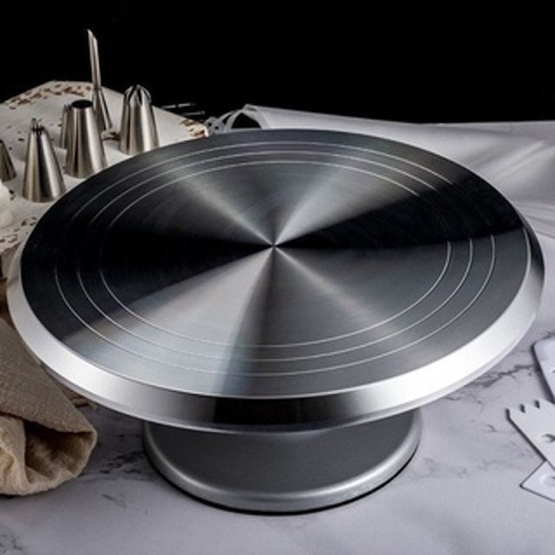 Lazy Susan Stainless Steel Turntable 12" 1