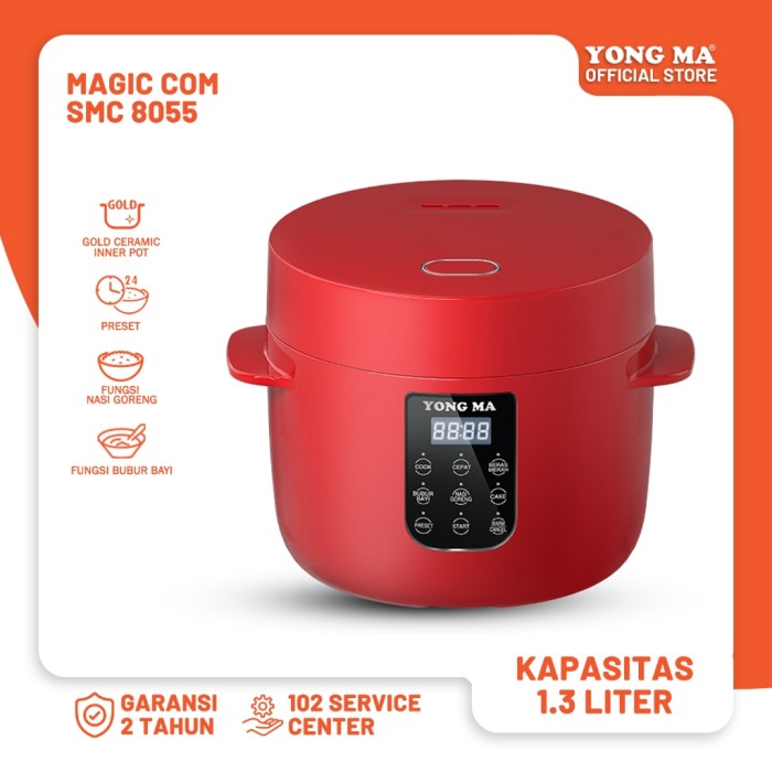 Yong Ma Electronics YONG MA Small Digital Rice Cooker 1.3 L SMC 8055