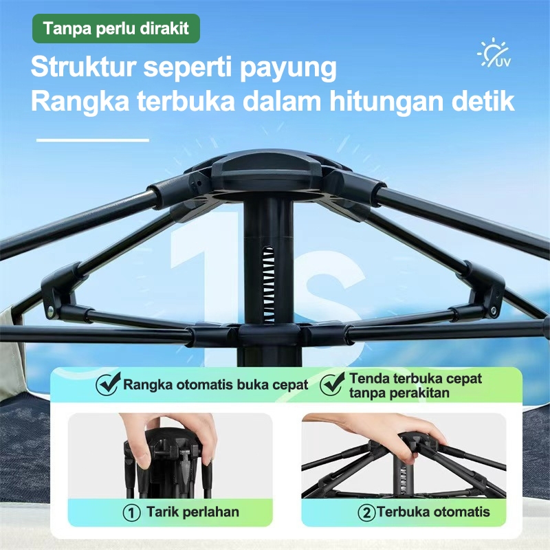  EBUY Tenda Camping Kapasitas 4-6 Orang 