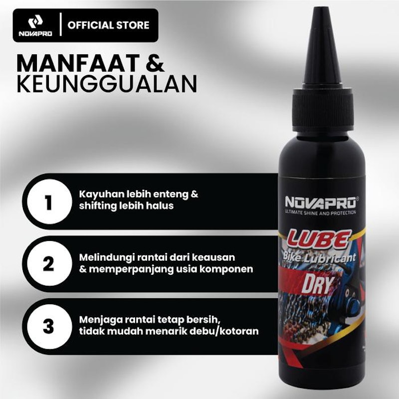 Novapro Lube Bike Lubricant Dry 3