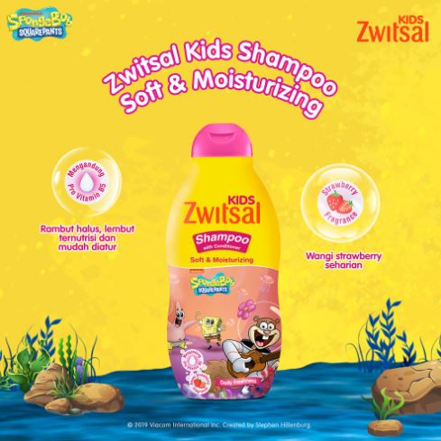 Unilever Zwitsal Kids Shampoo Soft & Moisturizing Pink