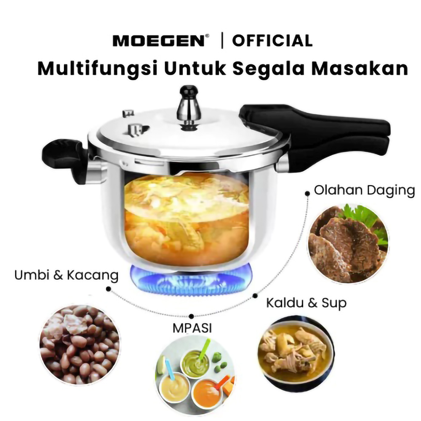 Moegen Cookware Moegen Presto Stainless Steel 4 liter