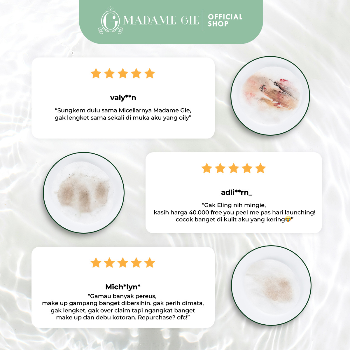 Tjhindatama Mulia Madame Gie Necessity Micellar Water