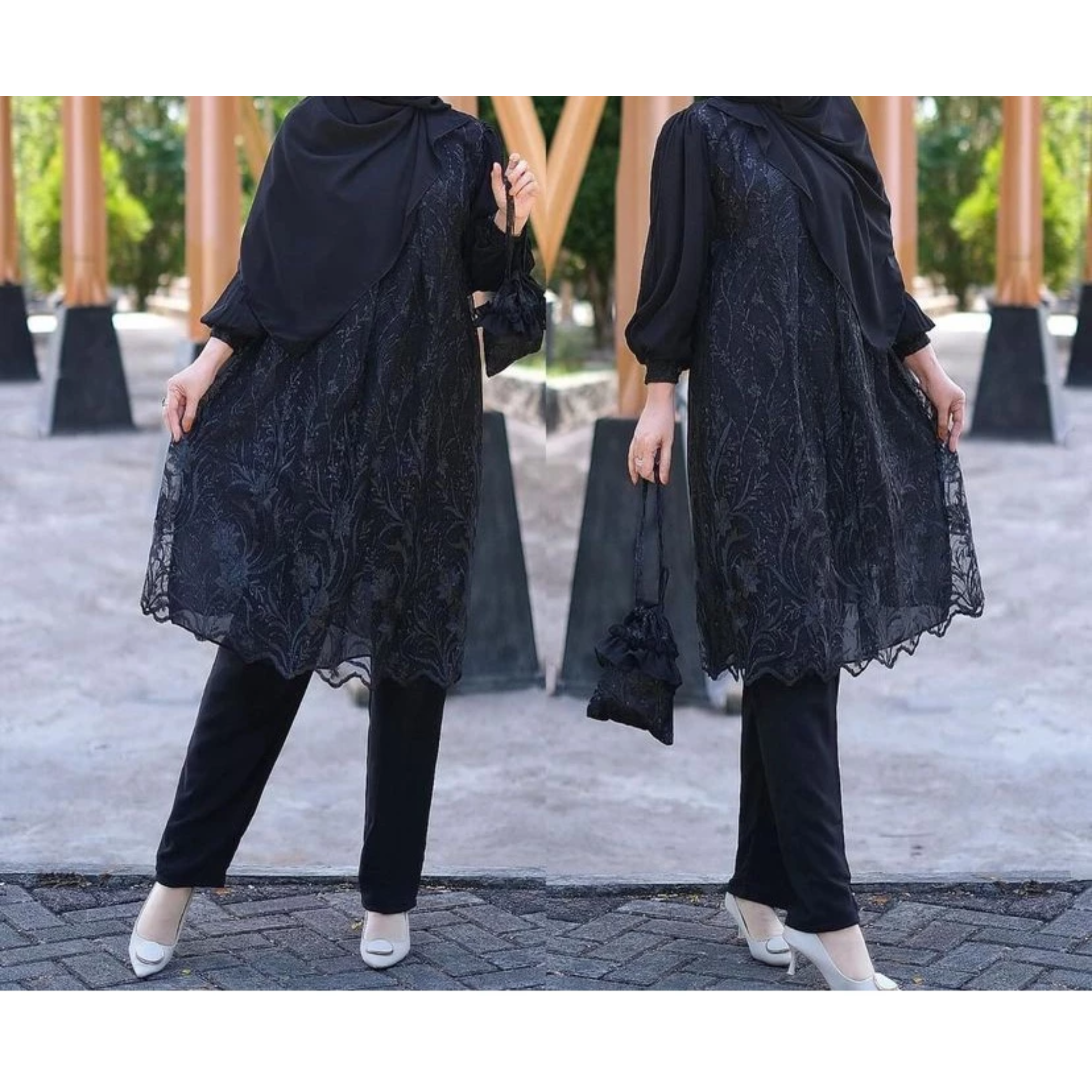  Femes Lexi One Set Setelan Celana Modis Muslim