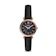 Fossil Carlie Mini Three-Hand Black Leather Watch 1
