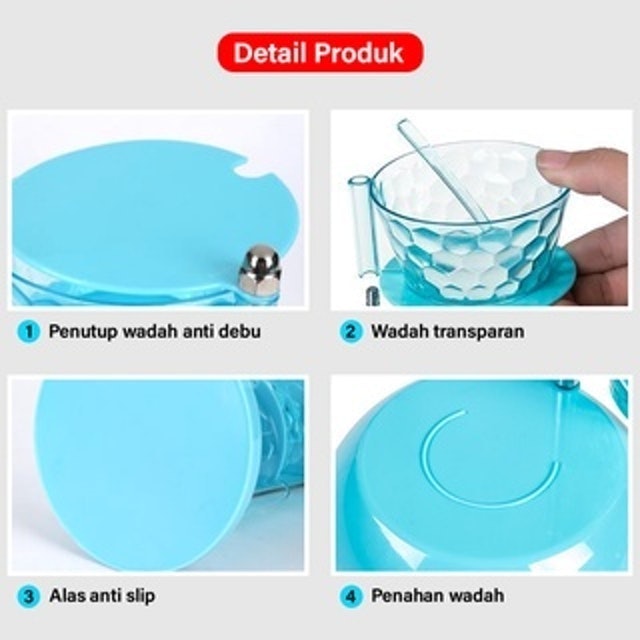 GM Bear Tempat Bumbu Dapur Rak Putar 4 Susun 1414