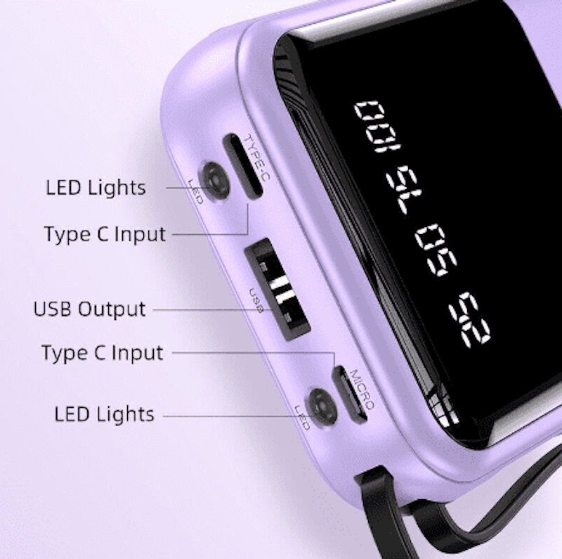 Powerbank with 4 USB Fast Charging 4