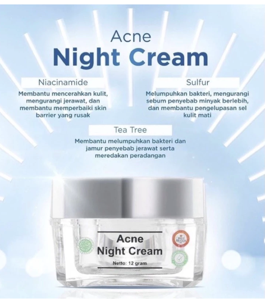 Kosmetika Cantik Indonesia MS Glow Acne Night Cream
