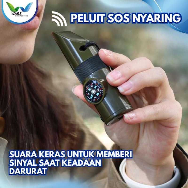 WARS Sos 7 in 1 Survival Kit Outdoor Peluit Kompas 2