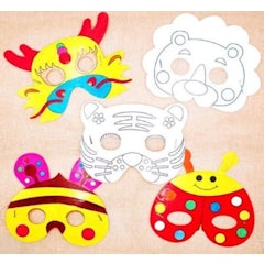Art Paper Animal Coloring Mask