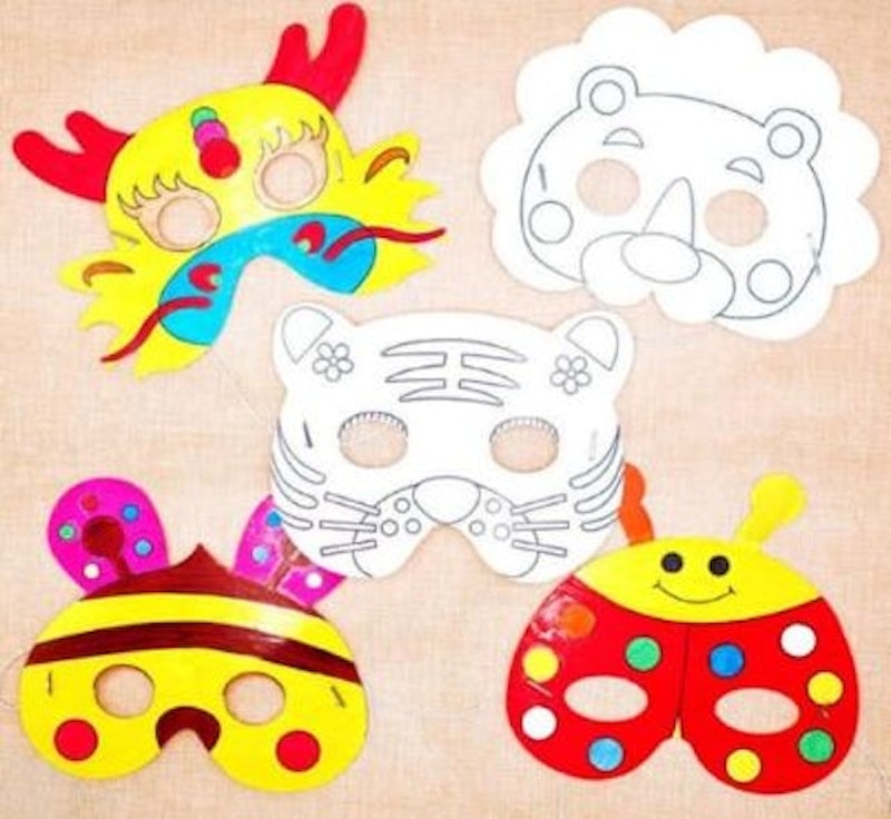 Art Paper Animal Coloring Mask 1