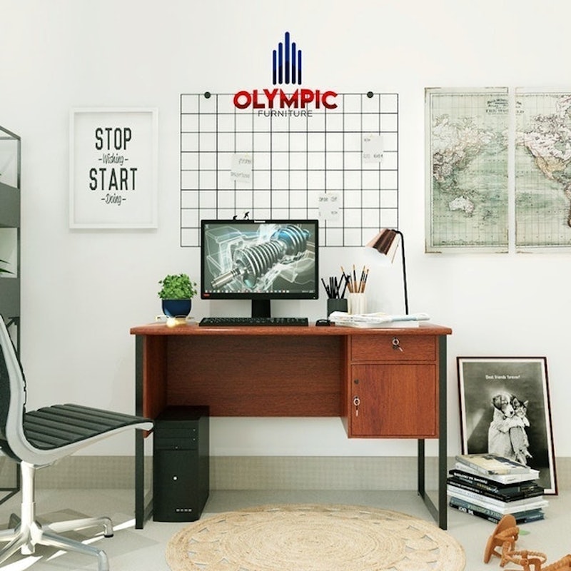 Olympic MTS Titan - Meja Tulis Rangka Besi Industrial Style