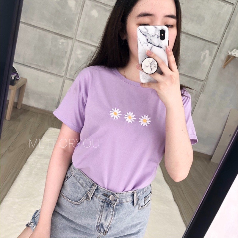 Kaos Wanita Oversize Katun - LILAC EDITION 3