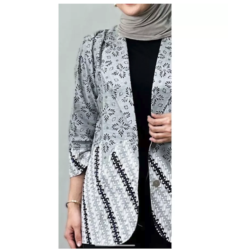 Gama Batik Blazer Batik Motif Liris 2