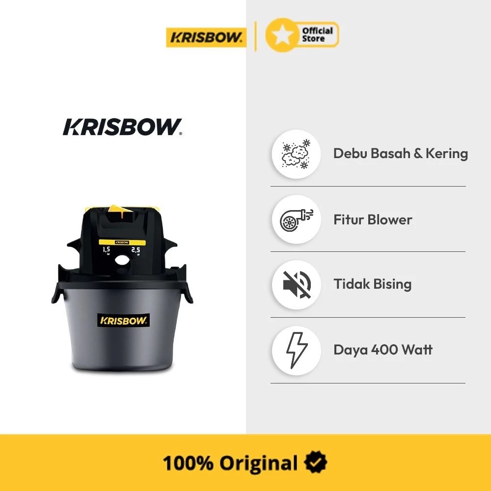 Krisbow Indonesia Krisbow® 6 liter Penghisap Debu Wet & Dry
