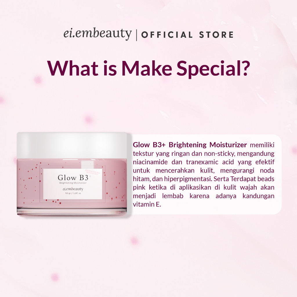Cantik Alami Sehat EI.EM  BEAUTY GLOW B3+ Brightening Moisturizer