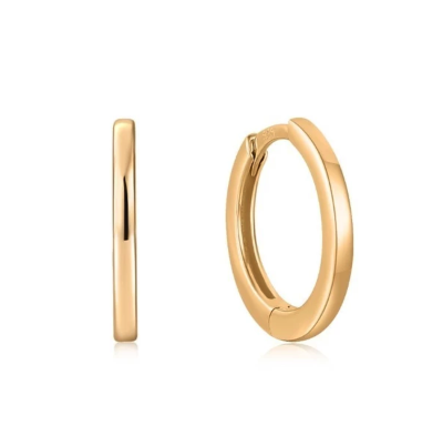  Isago Anting Wanita Edge Gold Huggies