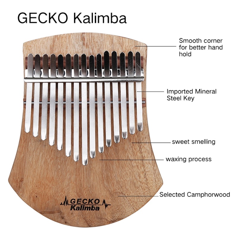 Africa Kalimba Thumb Piano 17 key 3