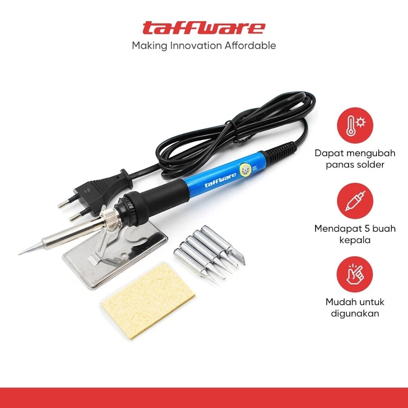 Taffware Solder Iron Adjustable Temperature 5